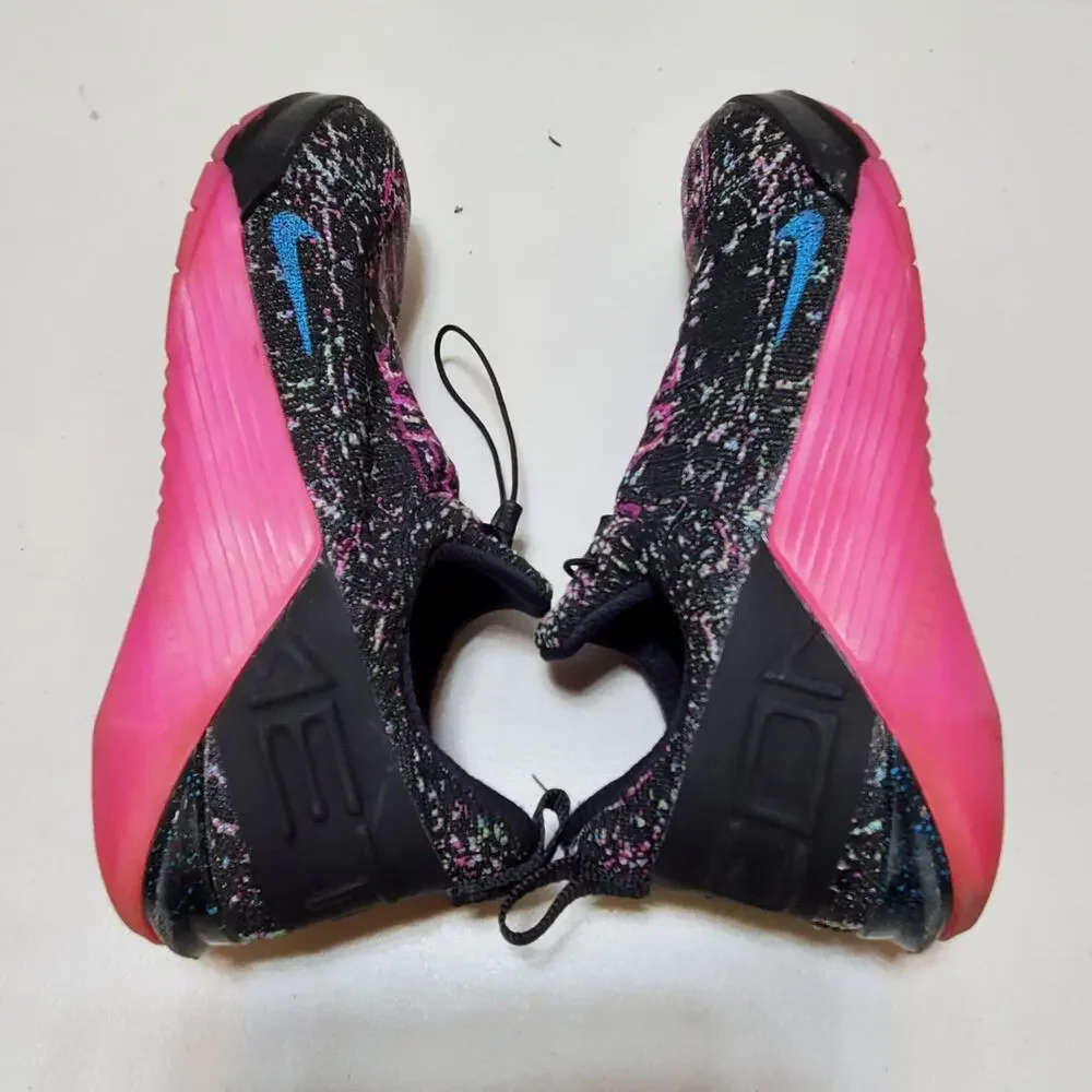 Nike Sneakers Shoes Womens 10 Athletic React Metcon AMP Black Pink CT9155-063